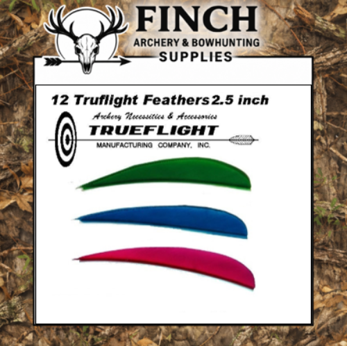 Truflight 2.5 inch Parabolic Feathers 25pk