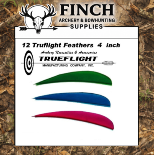 Truflight 4 inch Parabolic Feathers 25pk