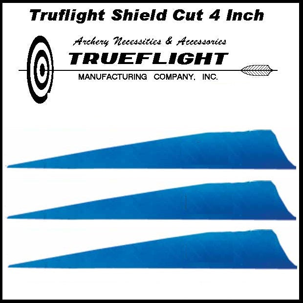 Truflight 4 inch Shield Feathers 25pk