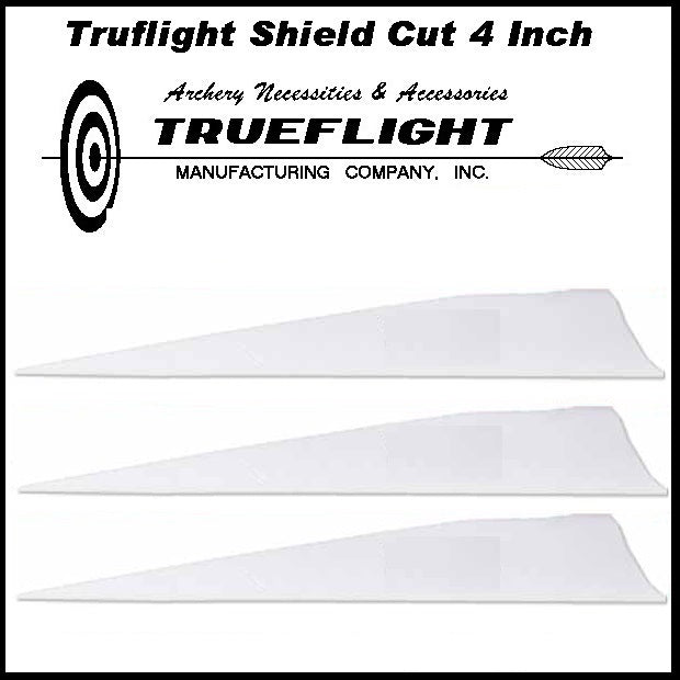 Truflight 4 inch Shield Feathers 25pk
