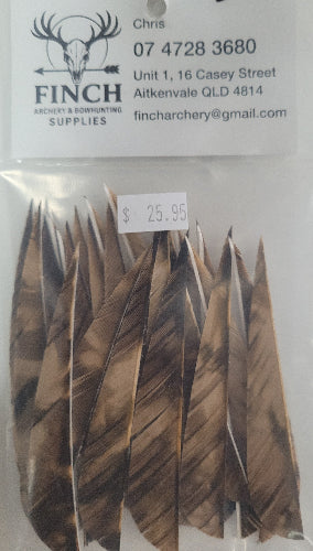 Gateway Camo 4" Parabolic Feathers 25pk