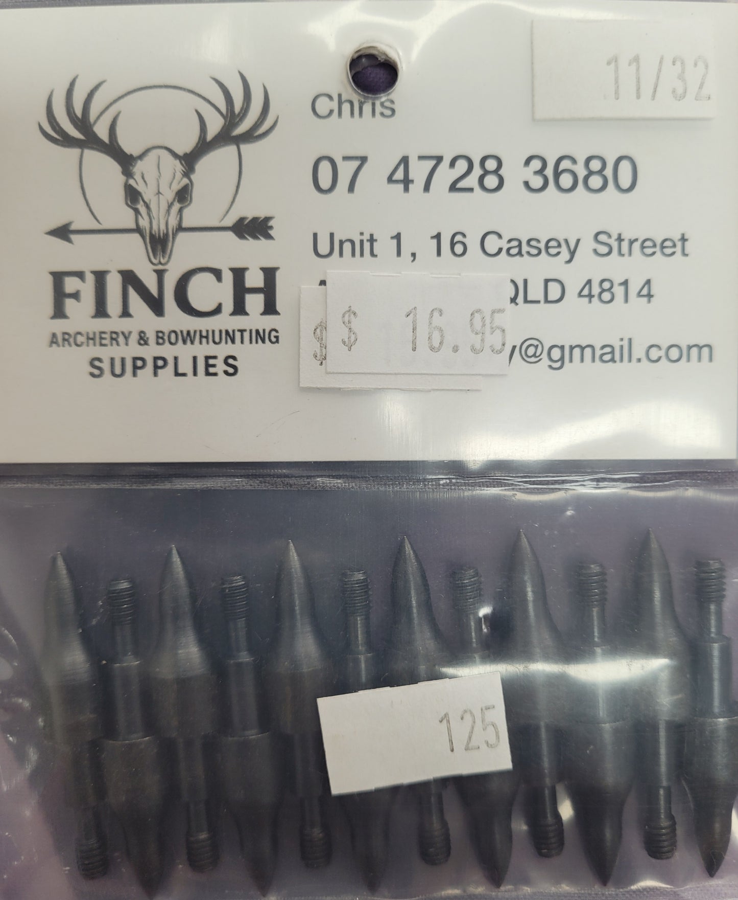 Saunders screw in feild tips-9/32.