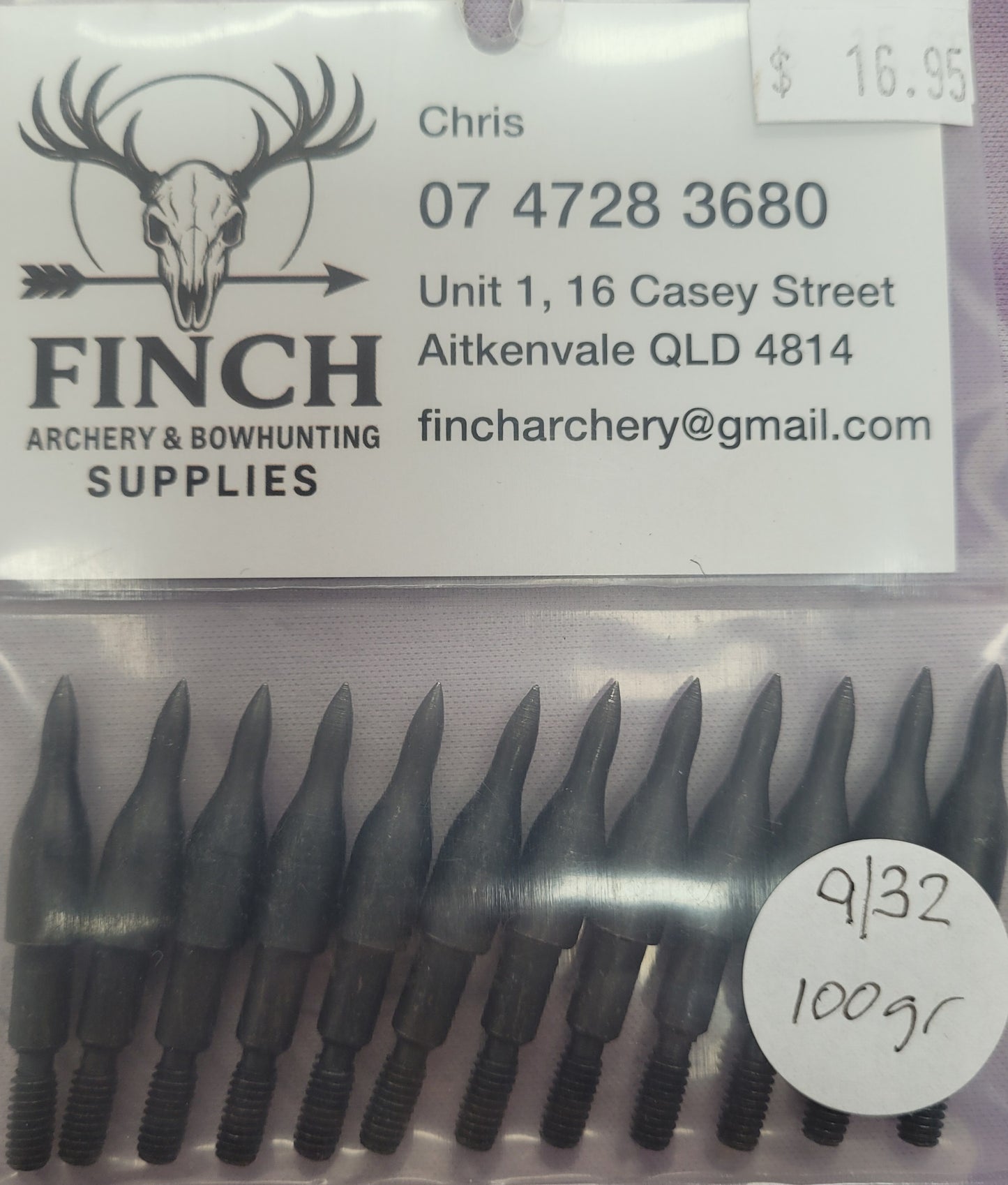 Saunders screw in feild tips-9/32.