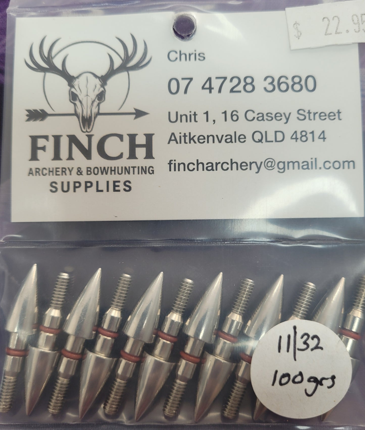 Finch screw in feild tips-11/32
