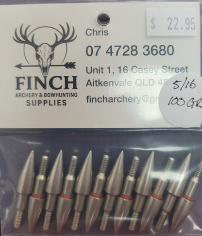 Finch screw in feild tips-5/16.