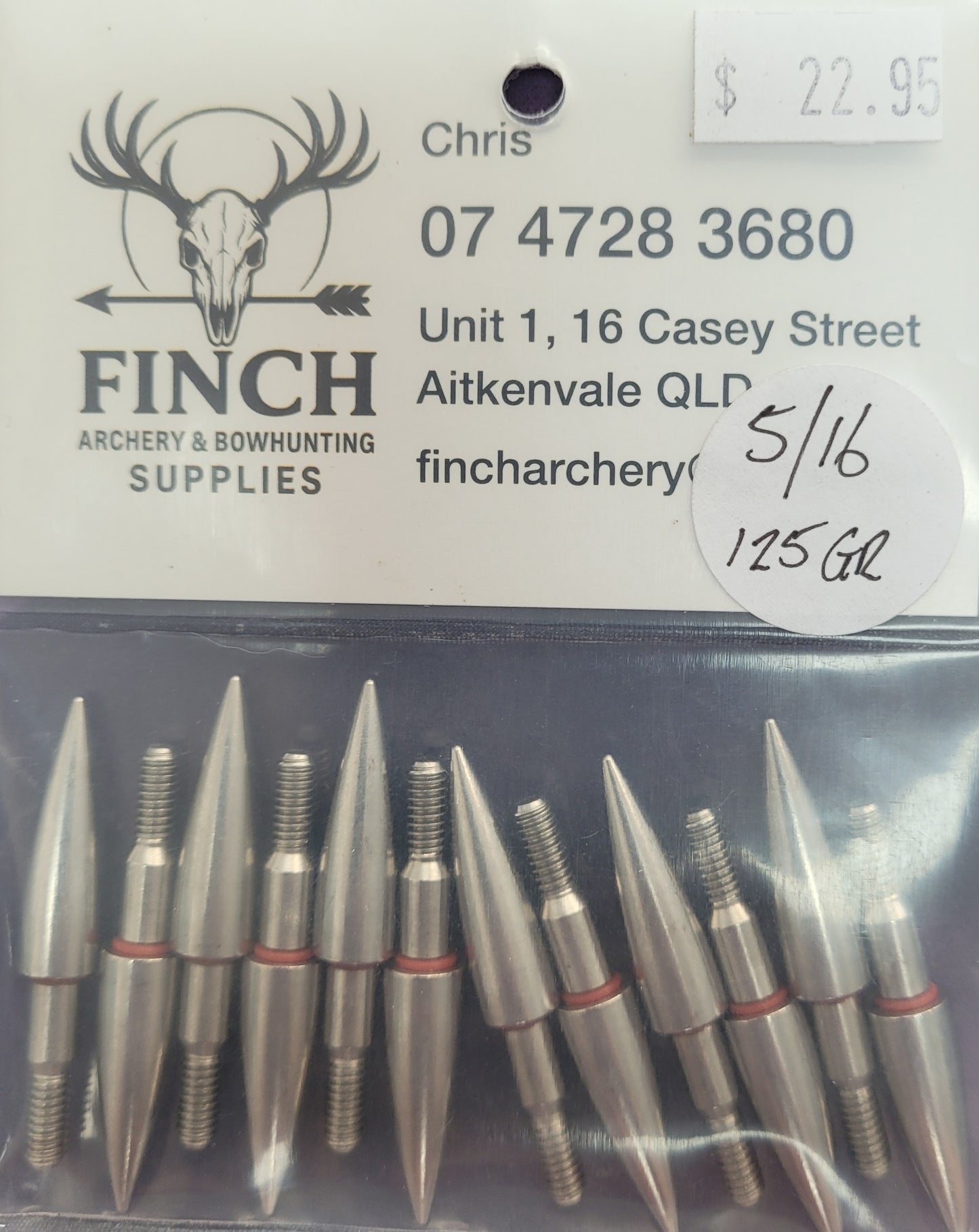 Finch screw in feild tips-5/16.
