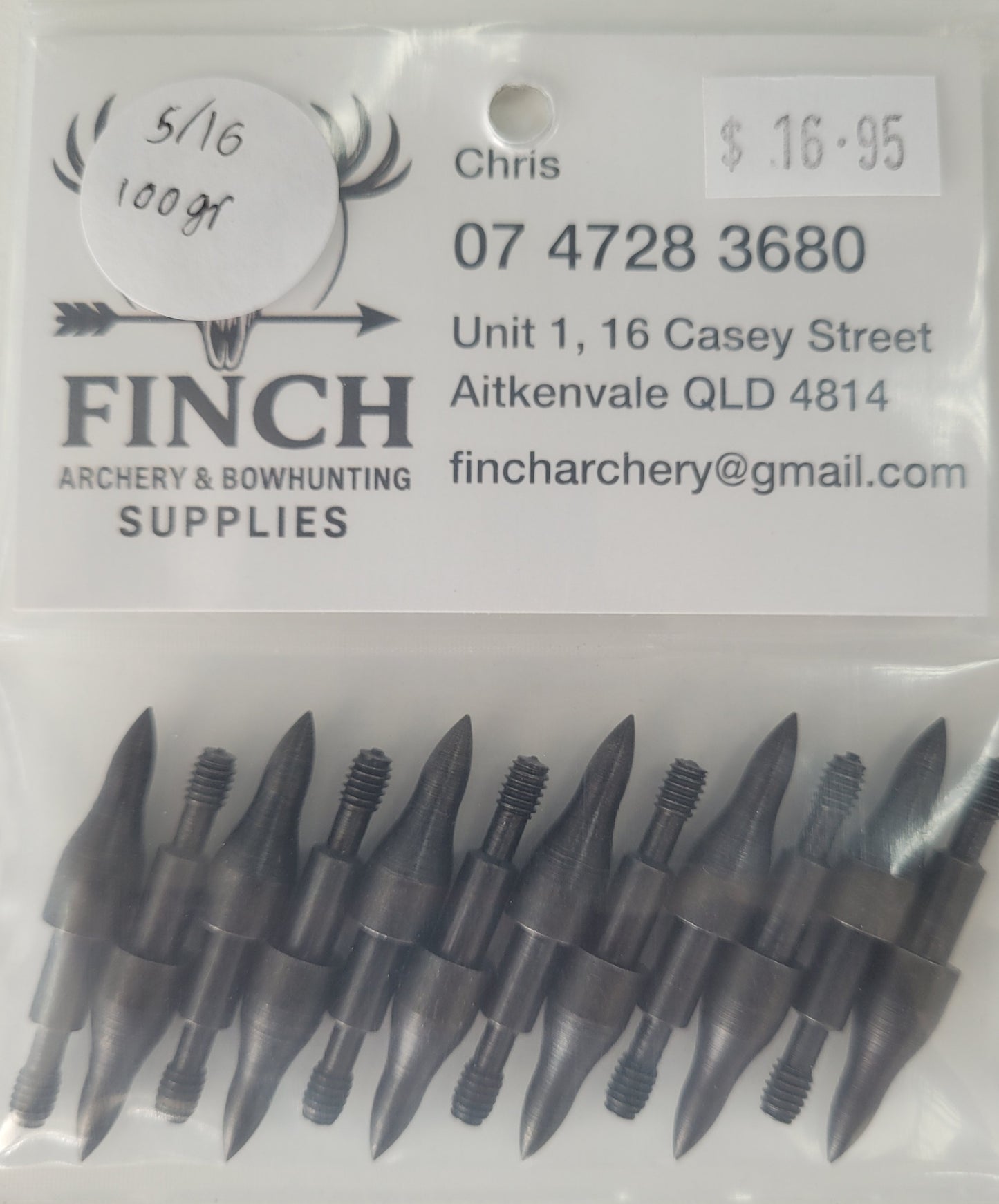 Saunders screw in feild tips -5/16.