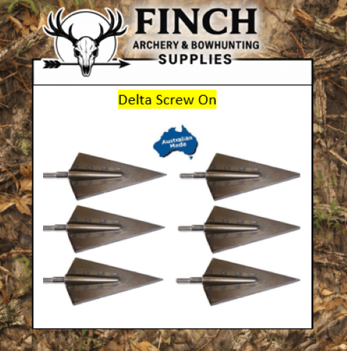 Tusker Delta 195g Screw on broadhead six pack