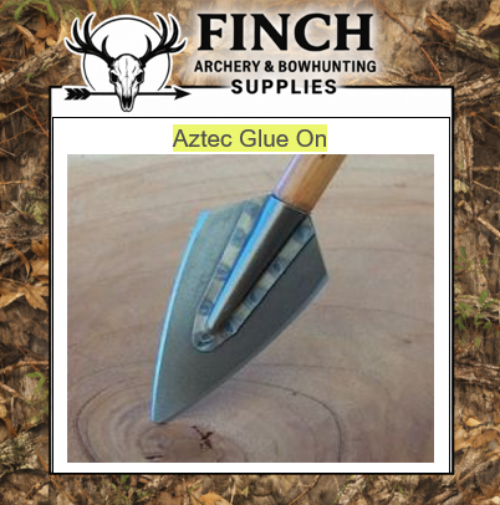 Tusker Aztec 175g broadheads glue on six pack