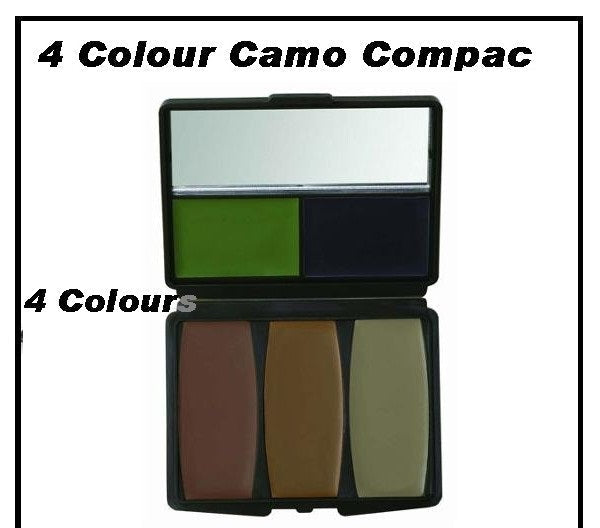 4 colour camo compact camo face paint