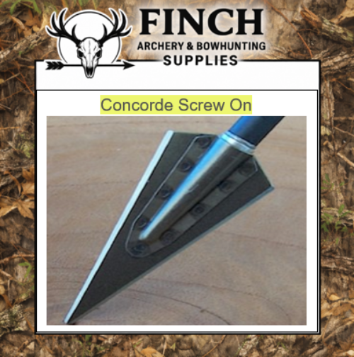 Tusker Concorde 190g Screw on broadhead six pack