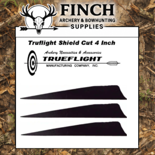 Truflight 4 inch Shield Feathers 25pk
