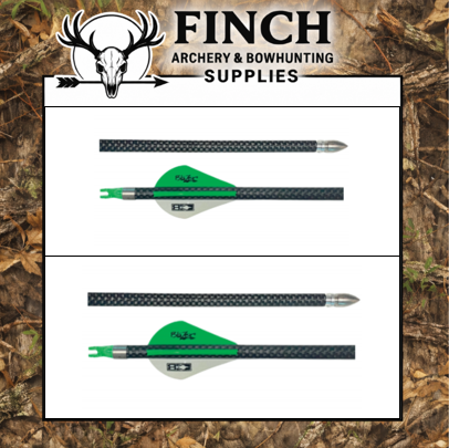 Finch Archery "Throne" 6.2mm 3K Weave Carbon Arrows 1 Doz Fletched