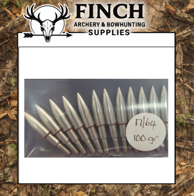 Finch screw in feild tips- 17/64