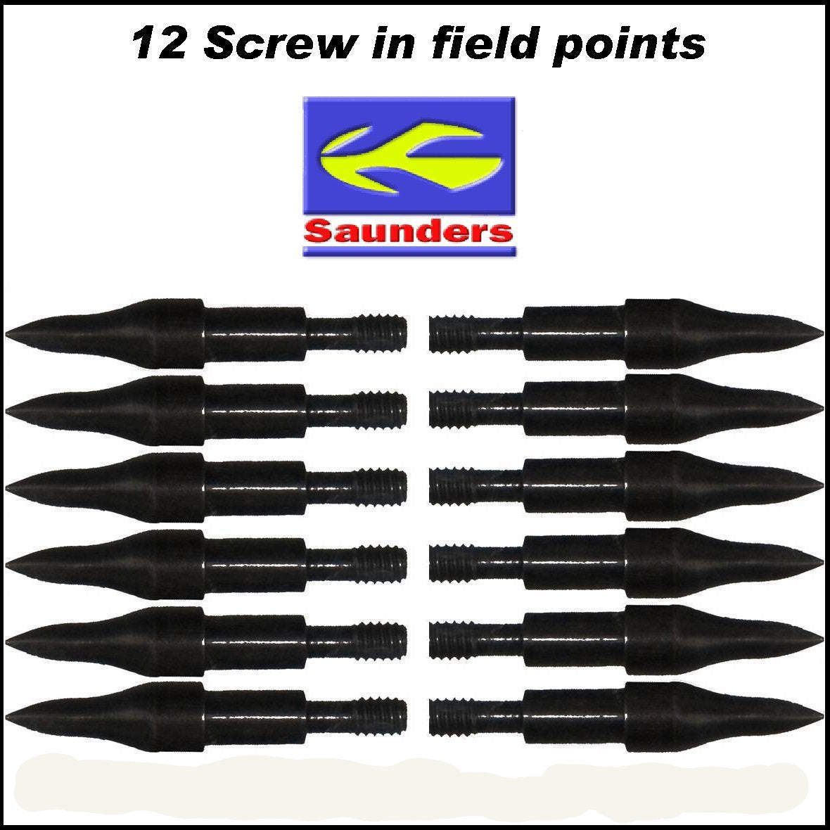 Saunders 5/16 Field Points 12pk