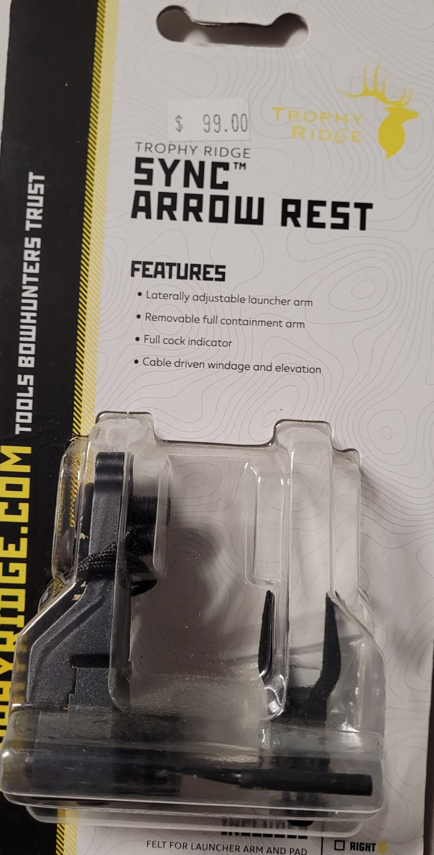 Trophy Ridge Sync TM Arrow Rest (left handed)