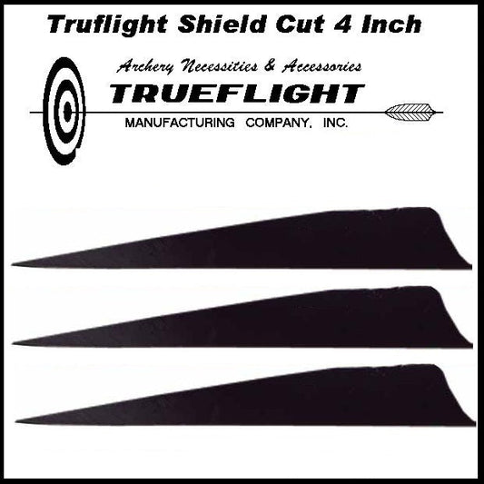 Truflight 4 inch Shield Feathers 25pk