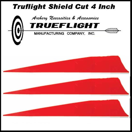 Truflight 4 inch Shield Feathers 25pk