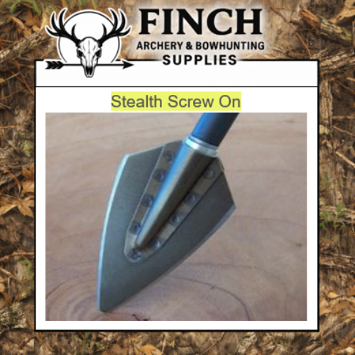 Tusker Stealth 150g broadhead Screw on six pack