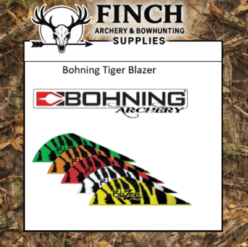 Bohning 2 inch Tiger Blazer Vanes 36 pack