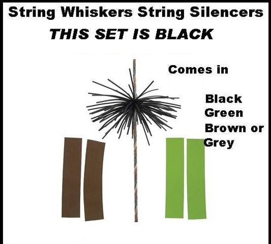 String whiskers silencers black