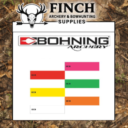 12 Bohning 4 inch Arrow wraps Standard, Small & XL