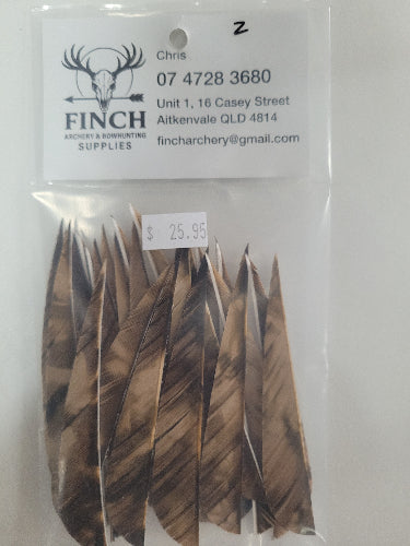 Gateway Camo 4" Parabolic Feathers 25pk