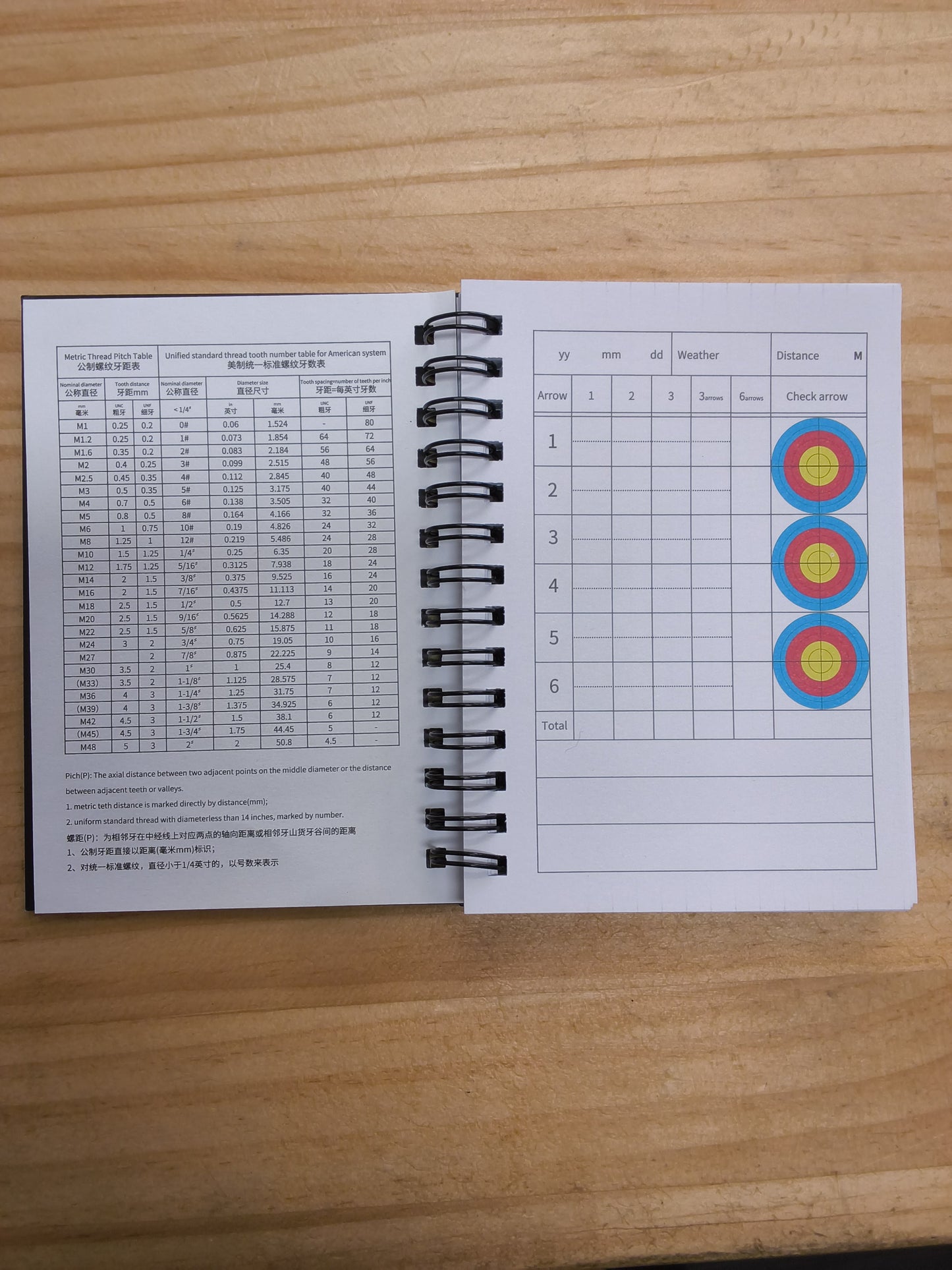 Archery score books